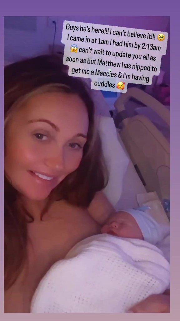 Charlotte Dawson gives birth to baby boy and her announcement post is hilarious Credit Instagram @charlottedawsy