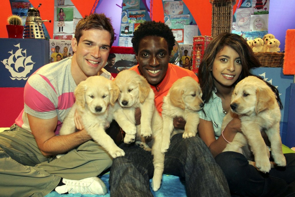 Blue Peter presenters (left to right) Gethin Jones, Andy Akinwolere and Connie Huq