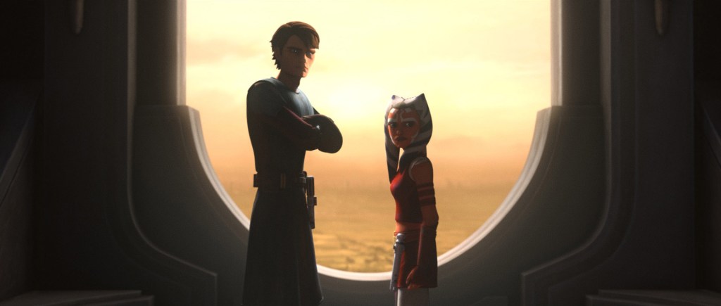 Anakin Skywalker and Ahsoka Tano in Tales of the Jedi