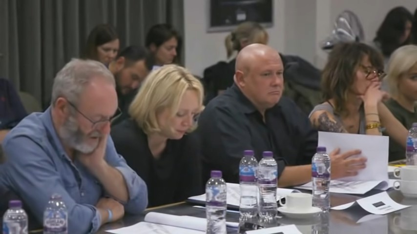 Conleth at table read