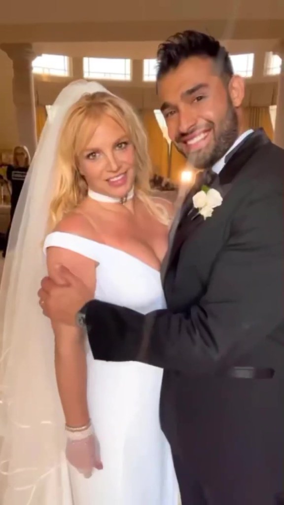 Britney Spears Instagram dancing with Madonna at Wedding to Sam Asghari