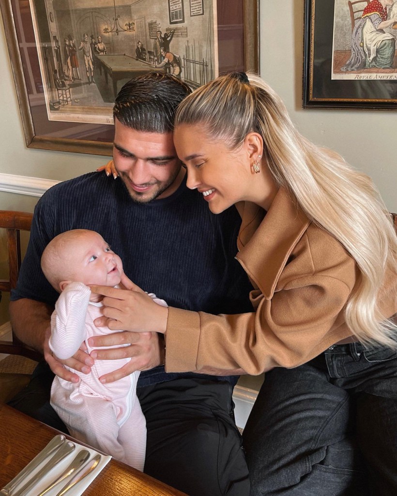 Tommy Fury and Molly-Mae Hague with their daughter Bambi