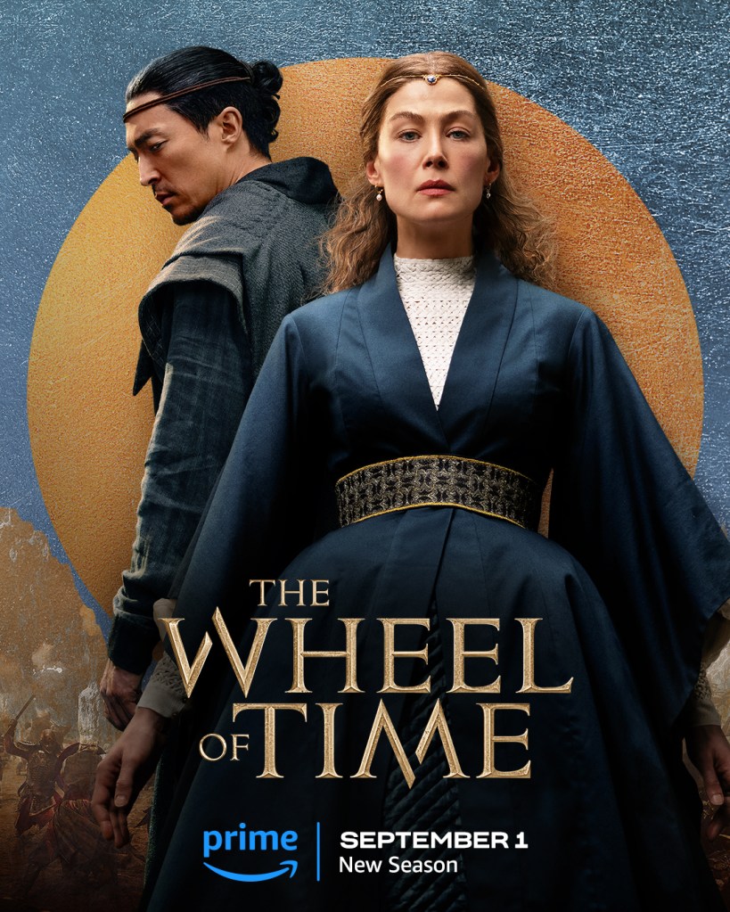 Daniel Henney and Rosamund Pike in The Wheel of Time