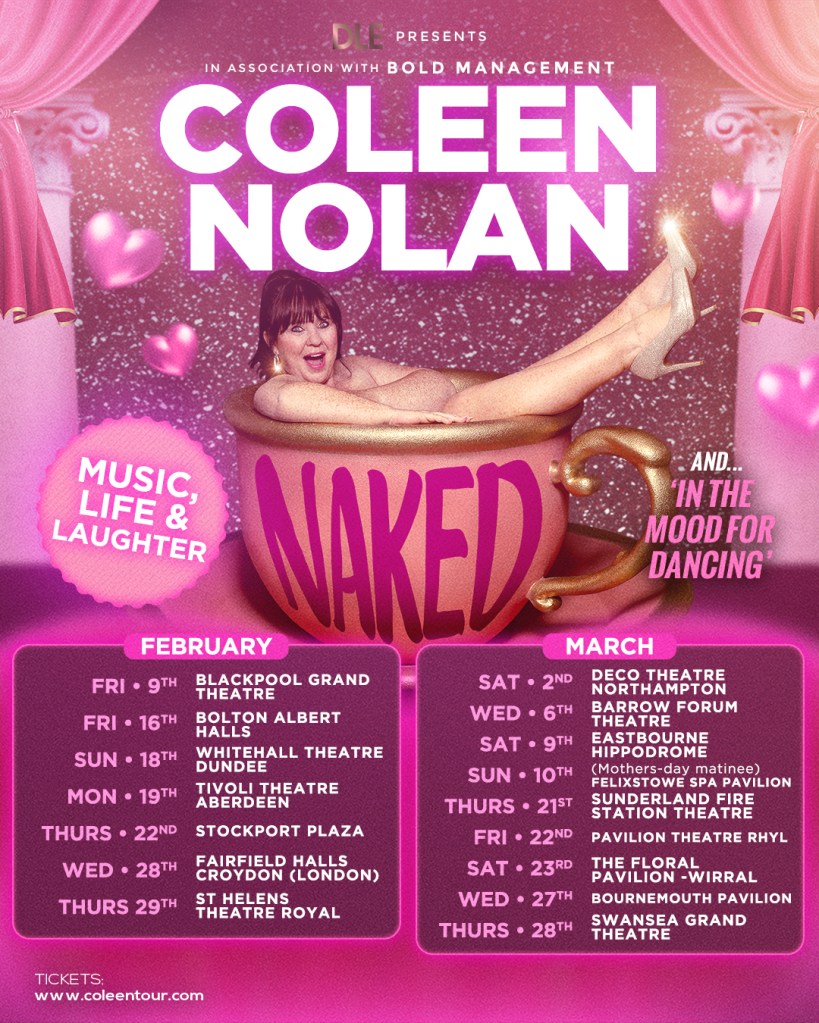 Coleen is preparing to hit the road for her new tour Naked