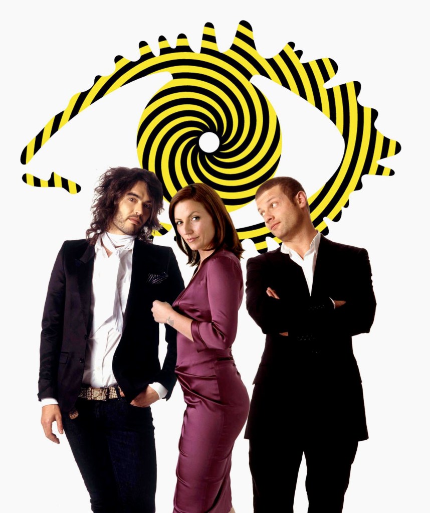 Big Brother 7 Presenters Russell Brand, Davina McCall and Dermot O Leary
