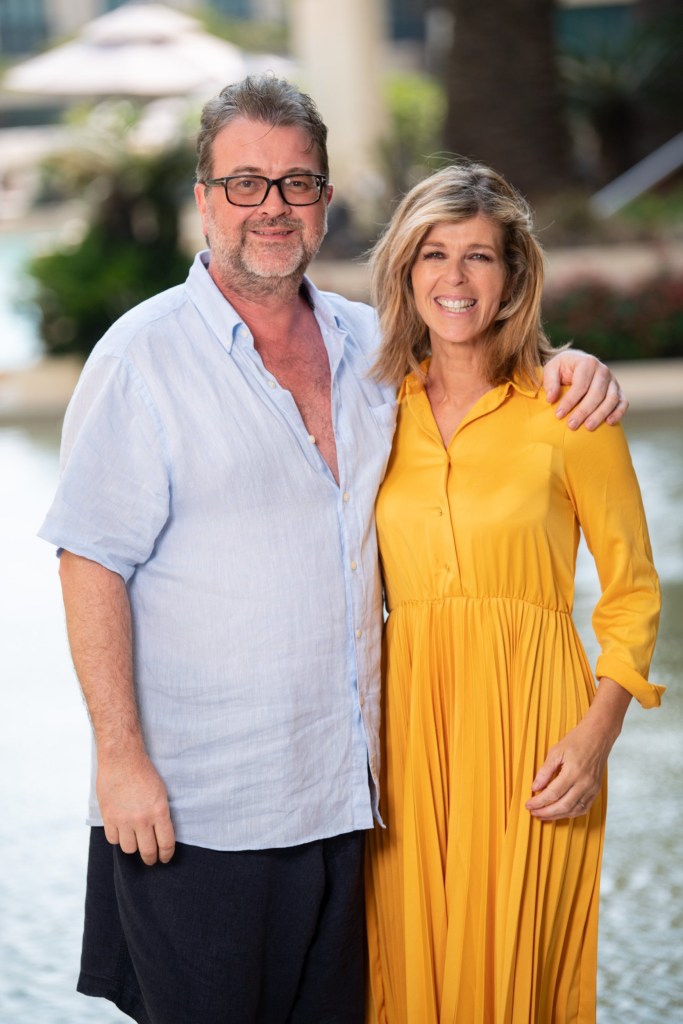 Editorial use only Mandatory Credit: Photo by James Gourley/ITV/REX (10495119m) Derek Draper and Kate Garraway 'I'm a Celebrity... Get Me Out of Here!' TV Show, Kate Garraway at the Versace Hotel, Series 19, Australia - 08 Dec 2019