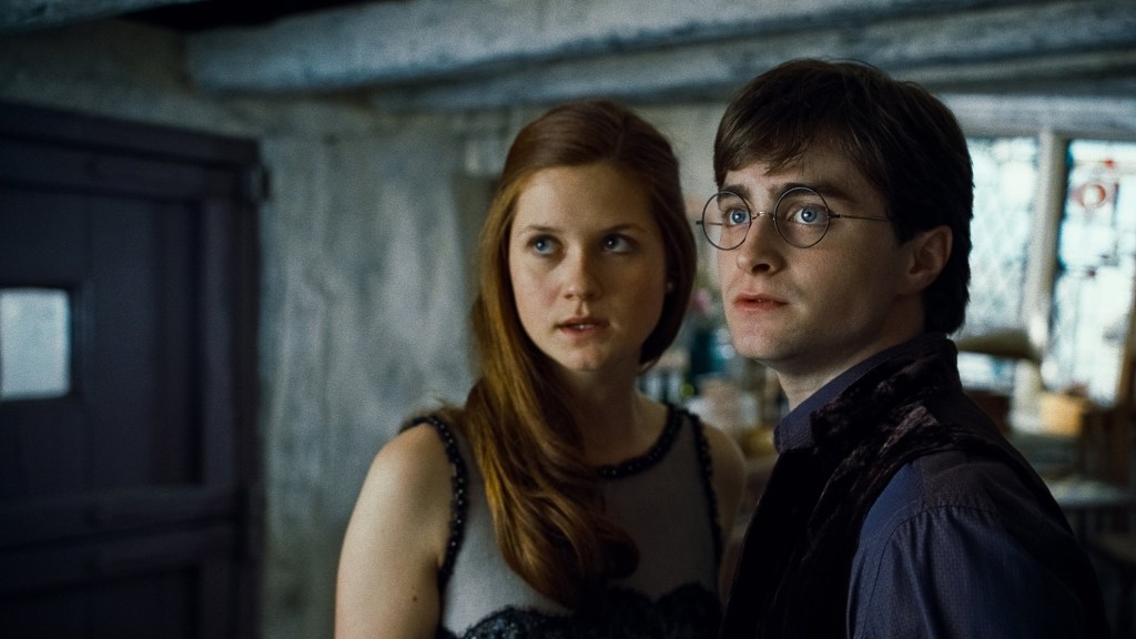 Bonnie Wright and Daniel Radcliffe in Harry Potter