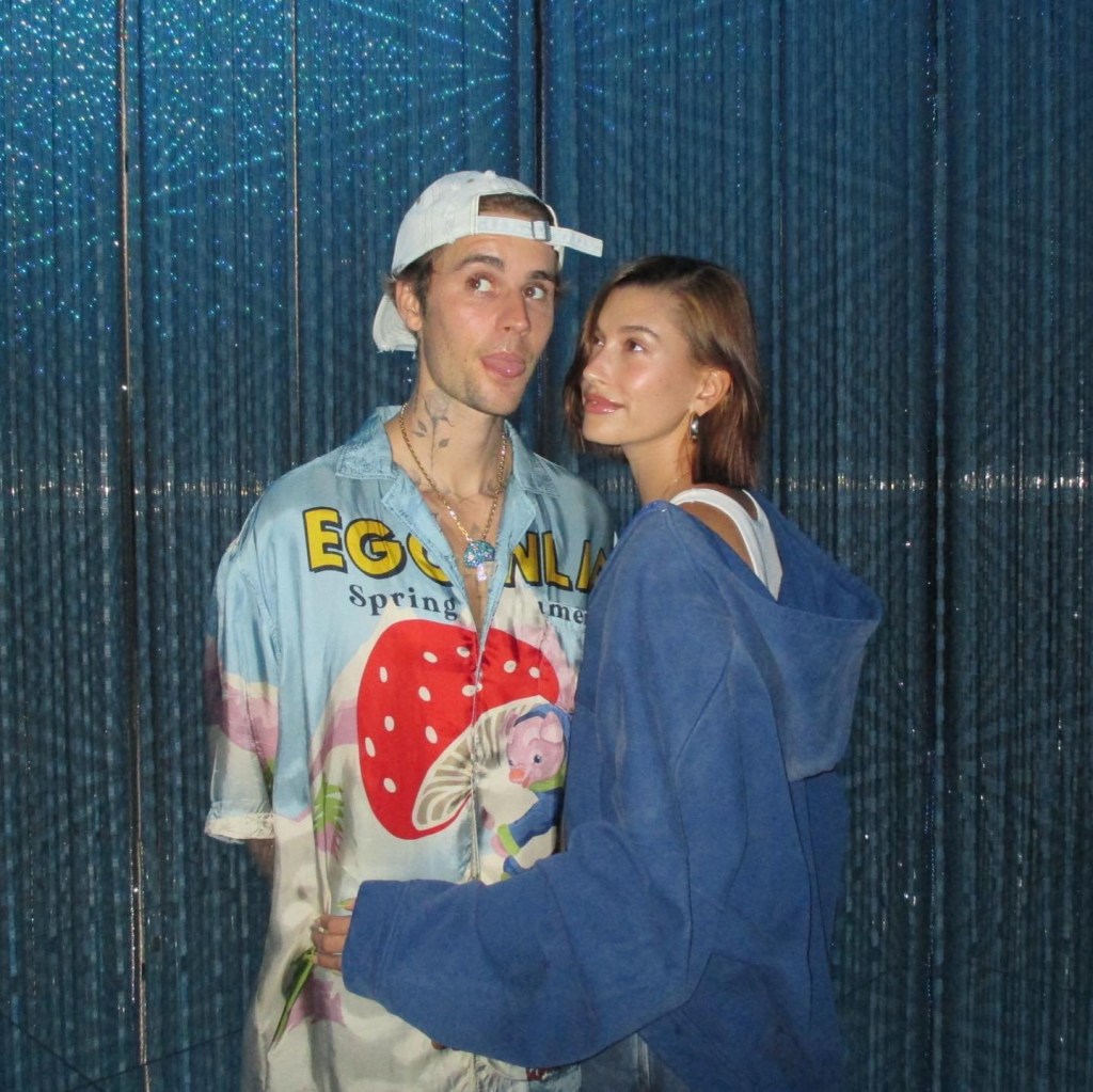 Justin Bieber with Hailey. 