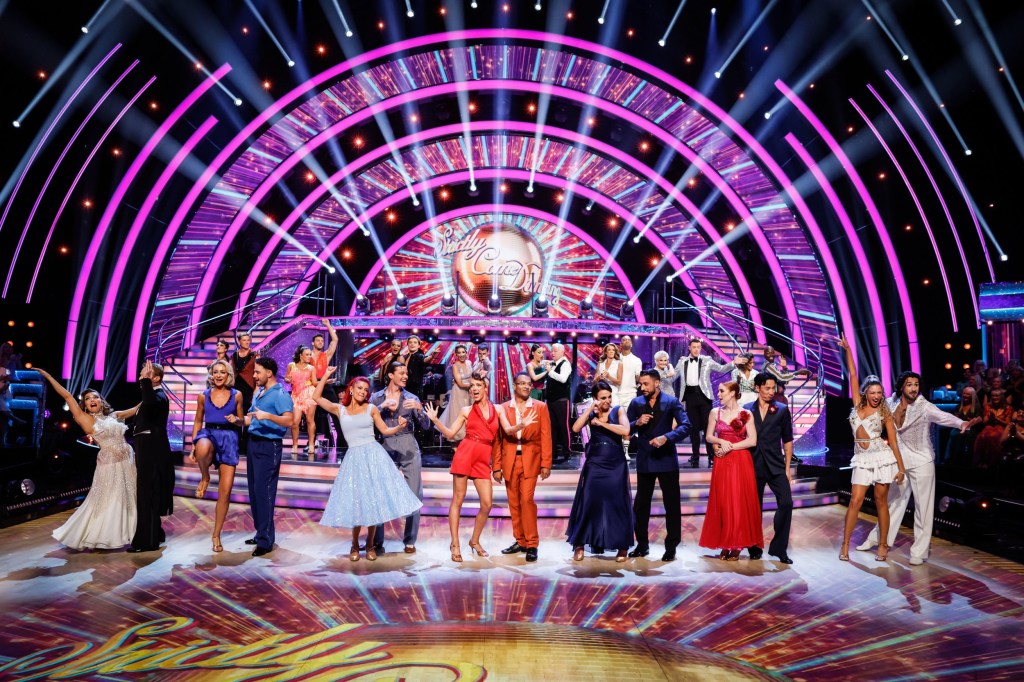 EMBARGOED TO 2035 SATURDAY SEPTEMBER 23 For use in UK, Ireland or Benelux countries only Undated BBC handout photo of The Strictly Come Dancing celebrities and professional dancers, during the live show on Saturday for BBC1's Strictly Come Dancing. Issue date: Saturday September 23, 2023. PA Photo. See PA story SHOWBIZ Strictly. Photo credit should read: Guy Levy/BBC/PA Wire NOTE TO EDITORS: Not for use more than 21 days after issue. You may use this picture without charge only for the purpose of publicising or reporting on current BBC programming, personnel or other BBC output or activity within 21 days of issue. Any use after that time MUST be cleared through BBC Picture Publicity. Please credit the image to the BBC and any named photographer or independent programme maker, as described in the caption.