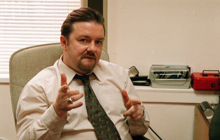 Ricky Gervais in The Office.