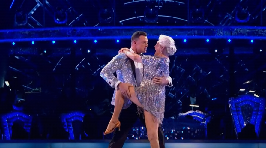Angela and Kai expertly performed the Cha Cha (Picture: BBC)