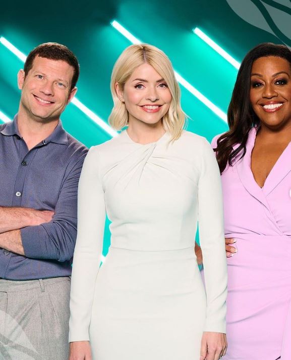 Dermot O'Leary, Holly Willoughby and Alison Hammond.