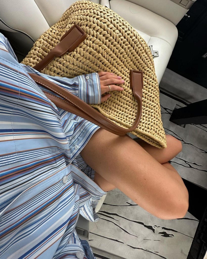 Every soft-girl needs a straw beach bag (Picture: @kyliejenner, Instagram)