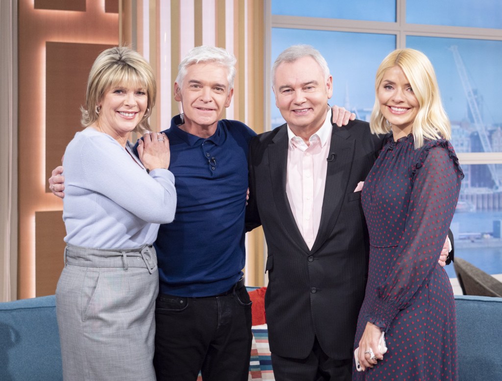 Ruth Lansgford, Phillip Schofield, Eamonn Holmes and Holly Willoughby
