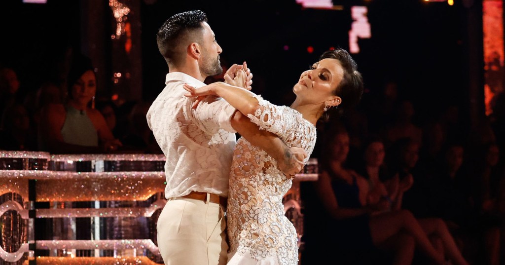 For use in UK, Ireland or Benelux countries only BBC handout photo of Amanda Abbington and Giovanni Pernice, during their appearance on the live show on Saturday for BBC1's Strictly Come Dancing. Issue date: Saturday October 14, 2023. PA Photo. See PA story SHOWBIZ Strictly. Photo credit should read: Guy Levy/BBC/PA Wire NOTE TO EDITORS: Not for use more than 21 days after issue. You may use this picture without charge only for the purpose of publicising or reporting on current BBC programming, personnel or other BBC output or activity within 21 days of issue. Any use after that time MUST be cleared through BBC Picture Publicity. Please credit the image to the BBC and any named photographer or independent programme maker, as described in the caption.