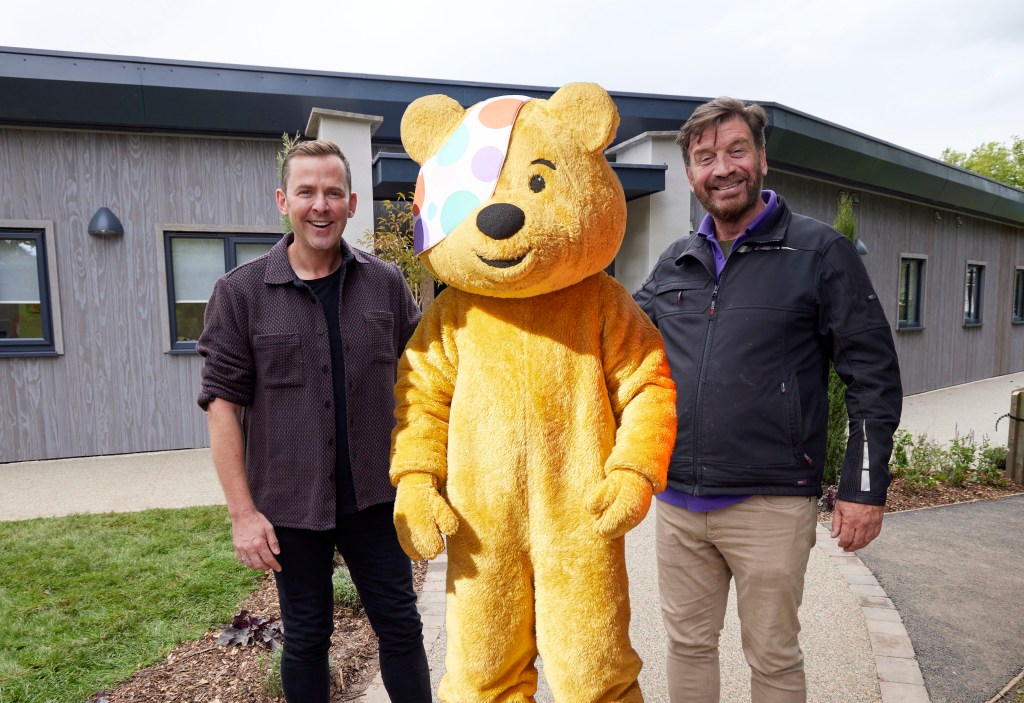 Scott Mills and Nick Knowles on DIY SOS Children In Need special