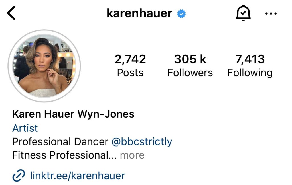 Karen Hauer on Instagram