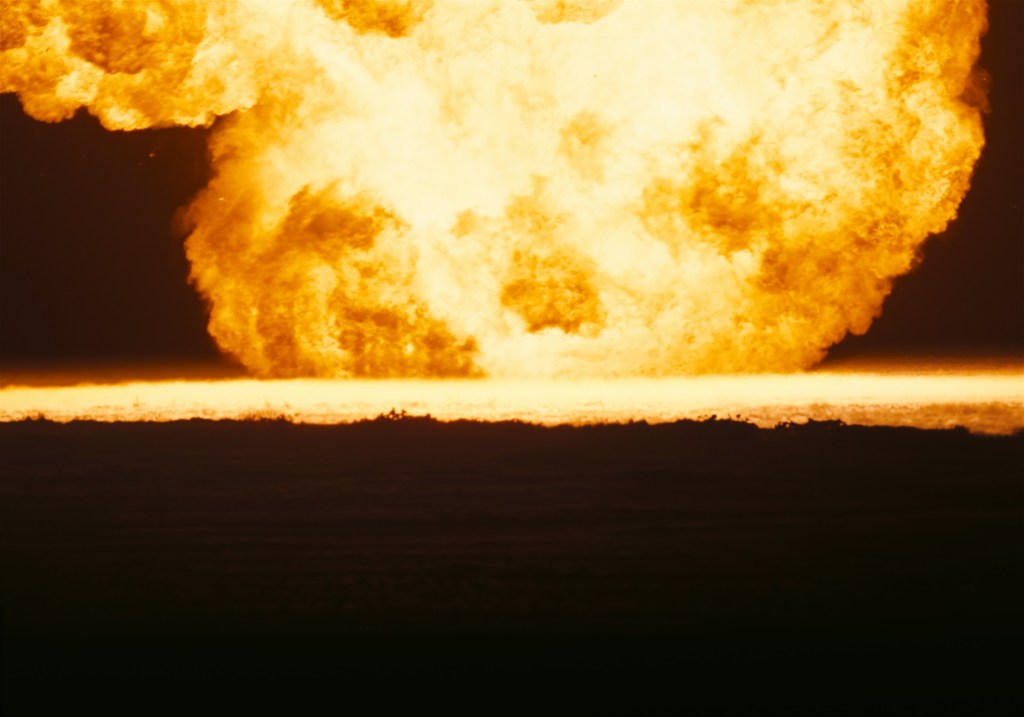 Oppenheimer FX shot showing an explosion.