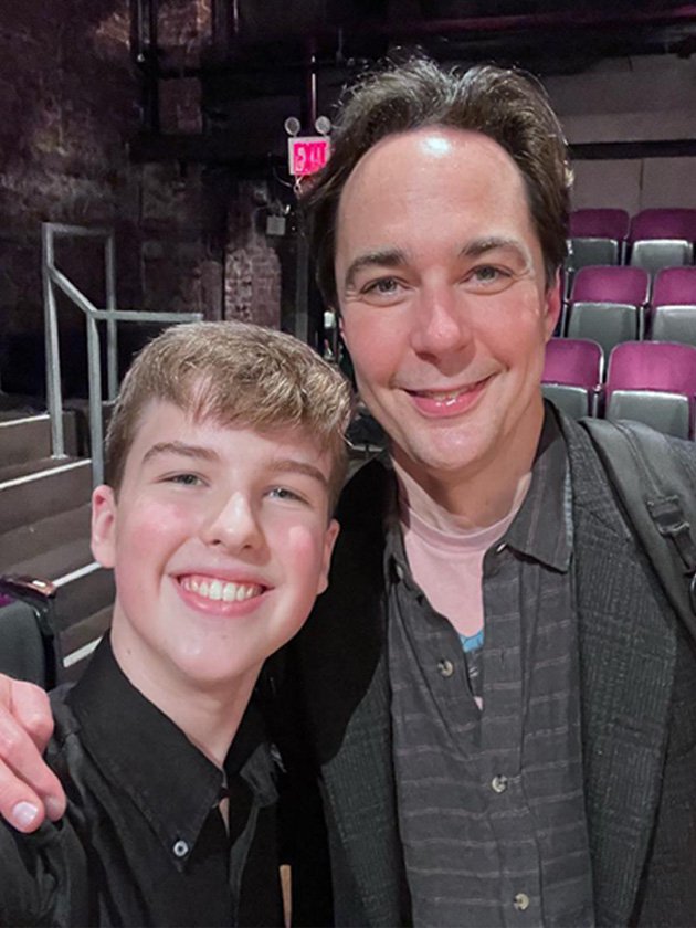Young Sheldon star Iain Armitage reunites with Jim Parsons at his show
