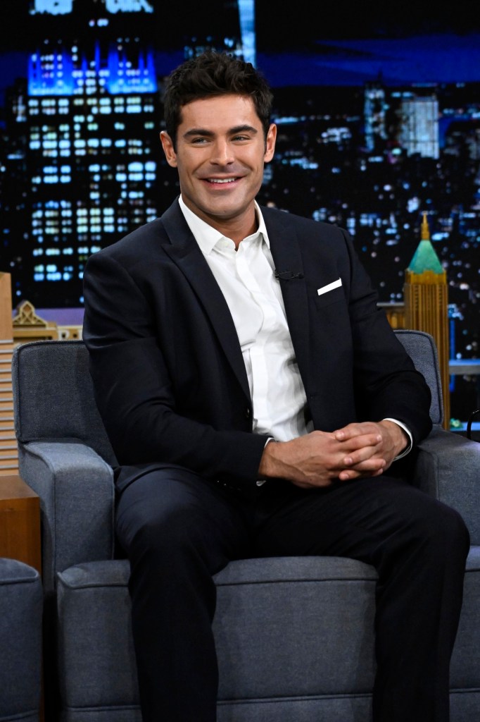 THE TONIGHT SHOW STARRING JIMMY FALLON -- Episode 1721 -- Pictured: Actor Zac Efron during an interview on Friday, September 30, 2022 -- (Photo by: Todd Owyoung/NBC via Getty Images)