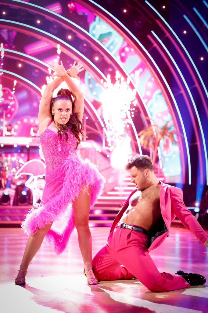 Ellie Leach and Vito Coppola, during their appearance on the live show on Saturday for BBC1's Strictly Come Dancing. Issue date: Saturday October 14, 2023