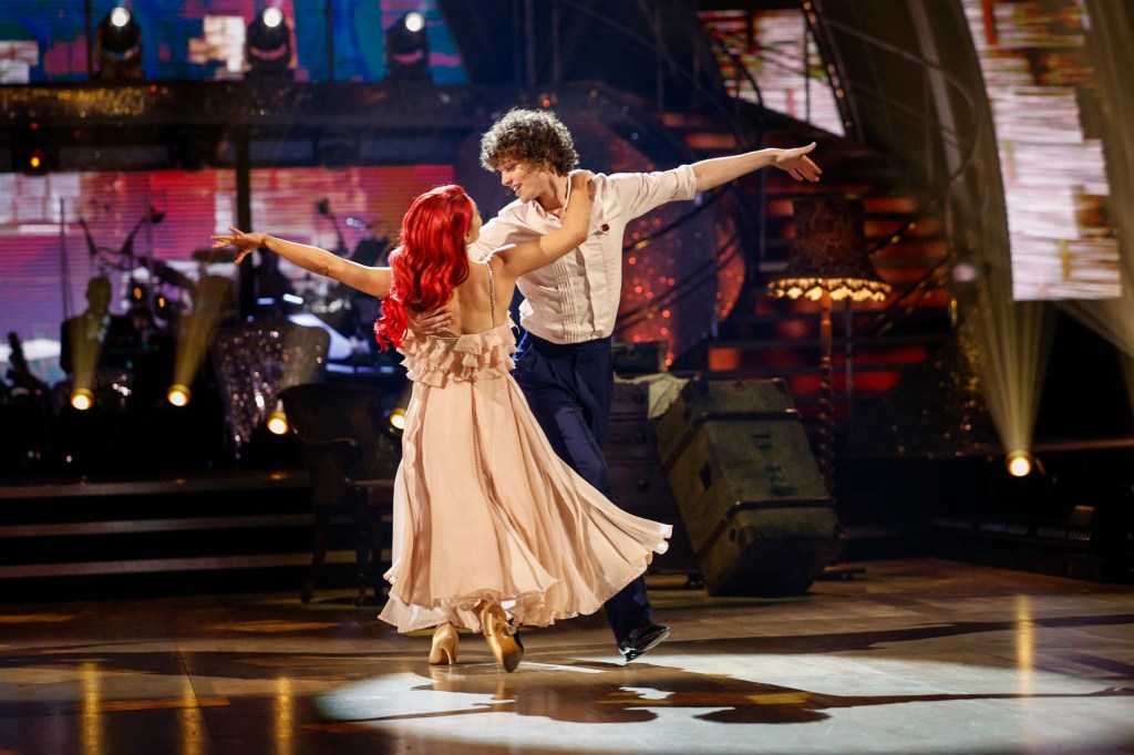 For use in UK, Ireland or Benelux countries only BBC handout photo of Bobby Brazier and Dianne Buswell during their appearance on the live show on Saturday for BBC1's Strictly Come Dancing. Issue date: Saturday November 11, 2023. PA Photo. See PA story SHOWBIZ Strictly. Photo credit should read: Guy Levy/BBC/PA Wire NOTE TO EDITORS: Not for use more than 21 days after issue. You may use this picture without charge only for the purpose of publicising or reporting on current BBC programming, personnel or other BBC output or activity within 21 days of issue. Any use after that time MUST be cleared through BBC Picture Publicity. Please credit the image to the BBC and any named photographer or independent programme maker, as described in the caption.