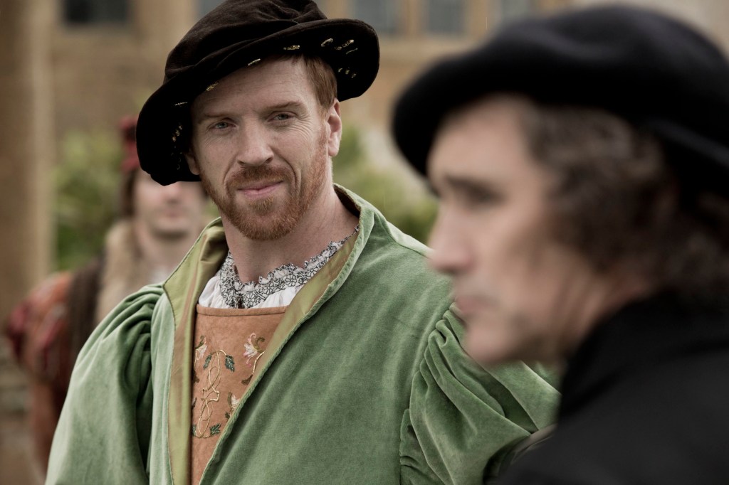 EMBARGOED TO 1400 MONDAY NOVEMBER 20 For use in UK, Ireland or Benelux countries only Undated BBC handout photo of Damian Lewis as King Henry VIII (left) and Mark Rylance as Thomas Cromwell in Wolf Hall: The Mirror and the Light, which is adapted from the third book in Dame Hilary Mantel's historical trilogy. Director Peter Kosminsky has said the final Wolf Hall series will honour Hilary Mantel. Issue date: Monday November 20, 2023. PA Photo. Hilary Mantel, who won the Booker Prize for her 2009 novel Wolf Hall and again for its sequel, Bring Up The Bodies, in 2012, died last year in September aged 70. See PA story Showbiz WolfHall. Photo credit should read: Ed Miller/Company Productions Ltd/PA Wire NOTE TO EDITORS: Not for use more than 21 days after issue. You may use this picture without charge only for the purpose of publicising or reporting on current BBC programming, personnel or other BBC output or activity within 21 days of issue. Any use after that time MUST be cleared through BBC Picture Publicity. Please credit the image to the BBC and any named photographer or independent programme maker, as described in the caption.