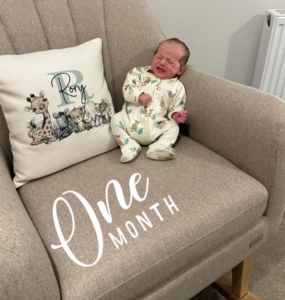 The couple welcomed their son just two months ago (Picture: Instagram)