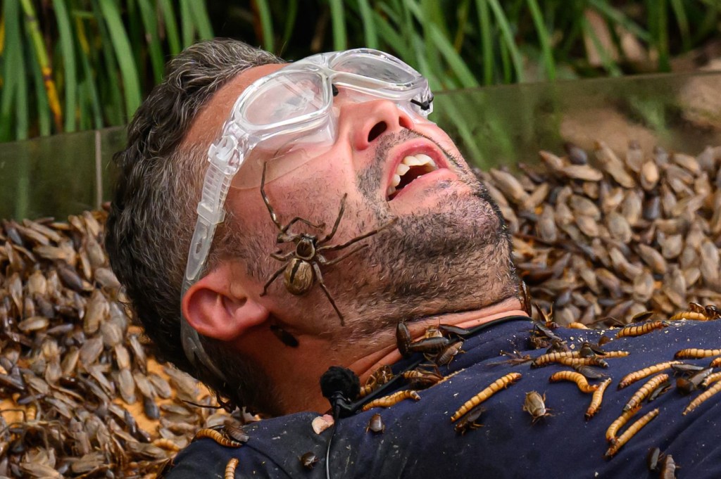 STRICT EMBARGO - NOT FOR USE BEFORE 22:40 GMT, 10 Dec 2023 - EDITORIAL USE ONLYEditorial use only Mandatory Credit: Photo by James Gourley/ITV/Shutterstock (14251633au) Bushtucker Trial, Stake Out - Tony Bellew 'I'm a Celebrity...Get Me Out of Here!' TV show, Series 23, Australia - 10 Dec 2023