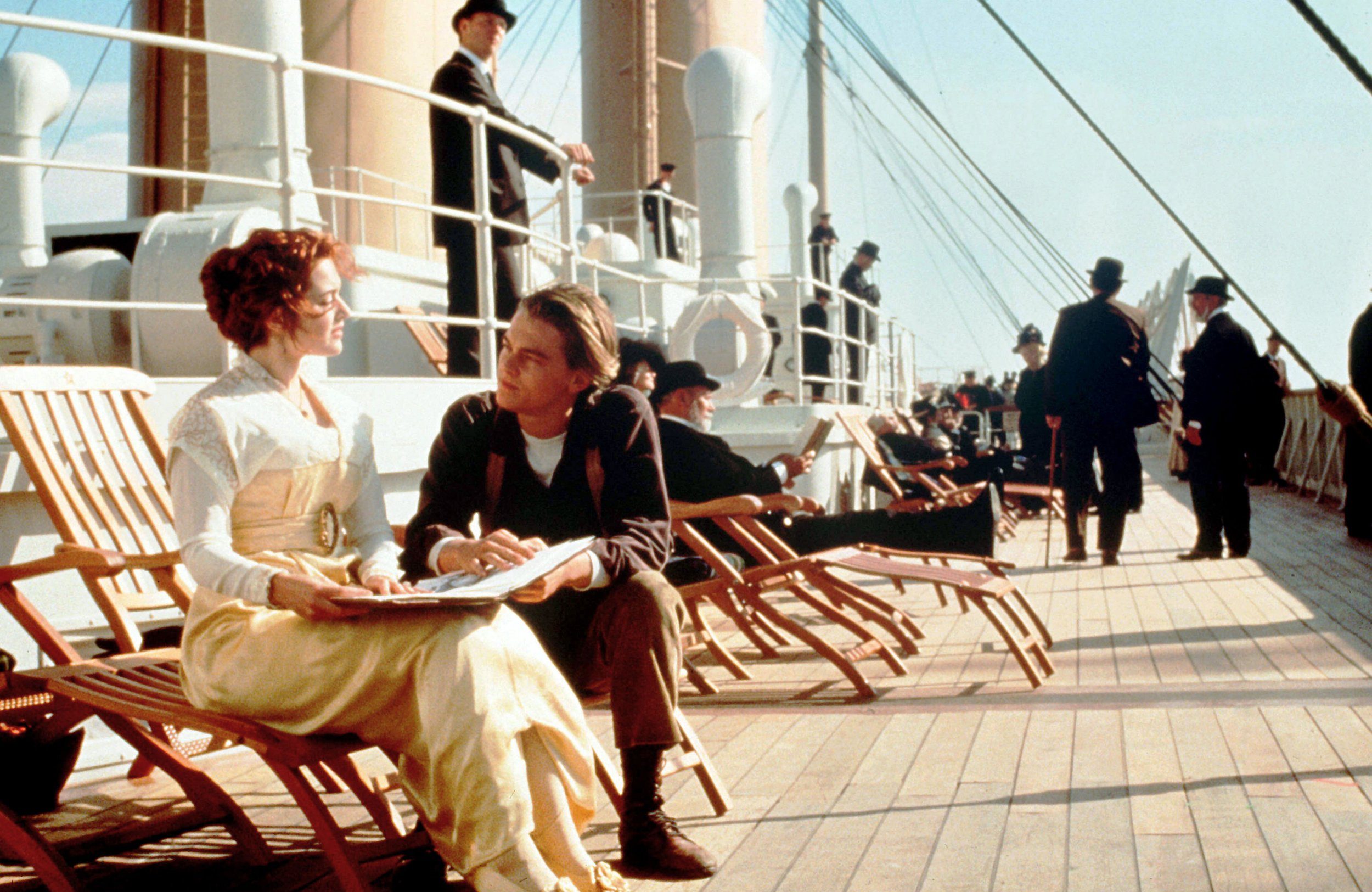 Kate Winslet, Leonardo Dicaprio Titanic - 1997 Director: James Cameron 