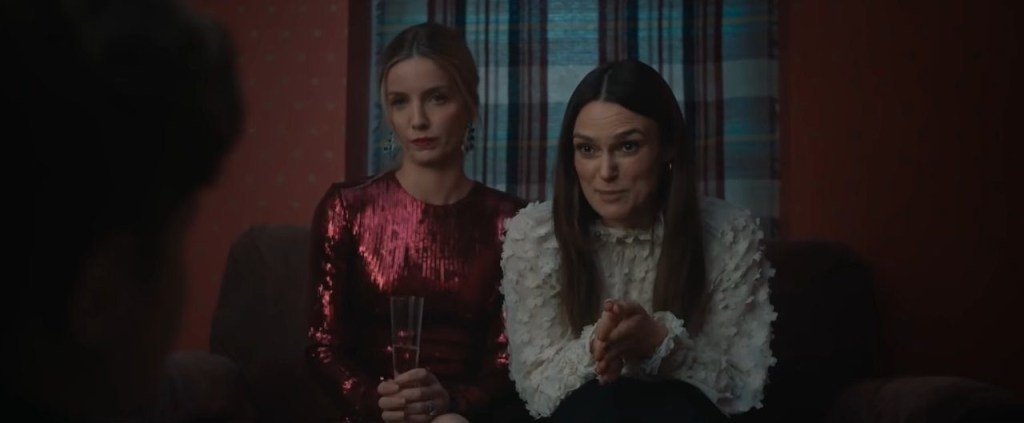 Keira Knightley and Annabelle Wallis in Silent Night