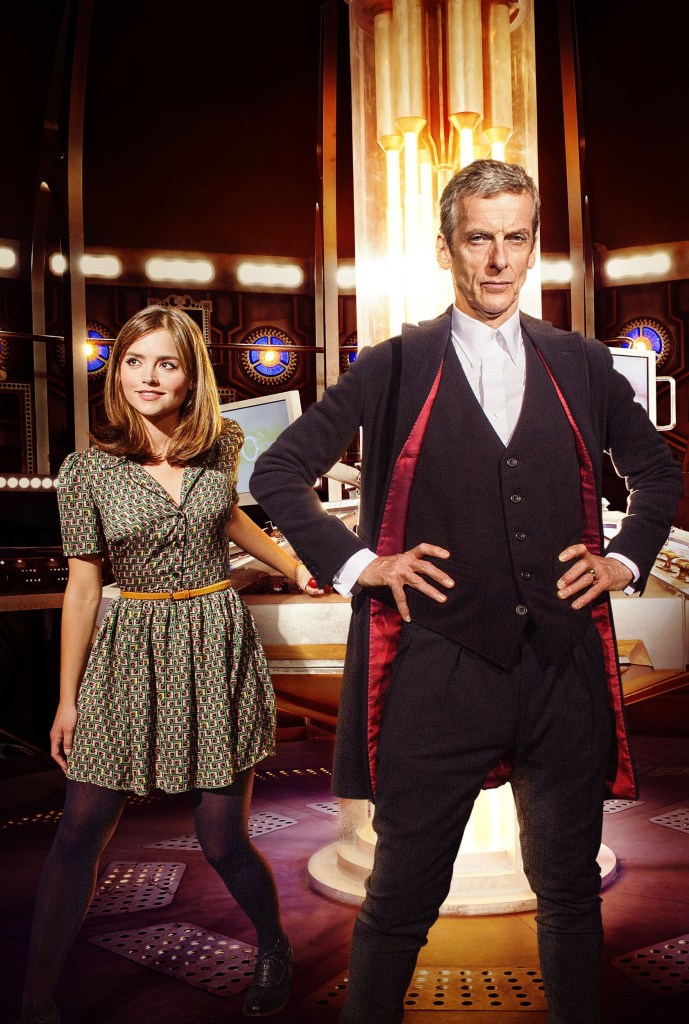 The Doctor (Peter Capaldi) ad=nd Clara (Jenna Coleman). 