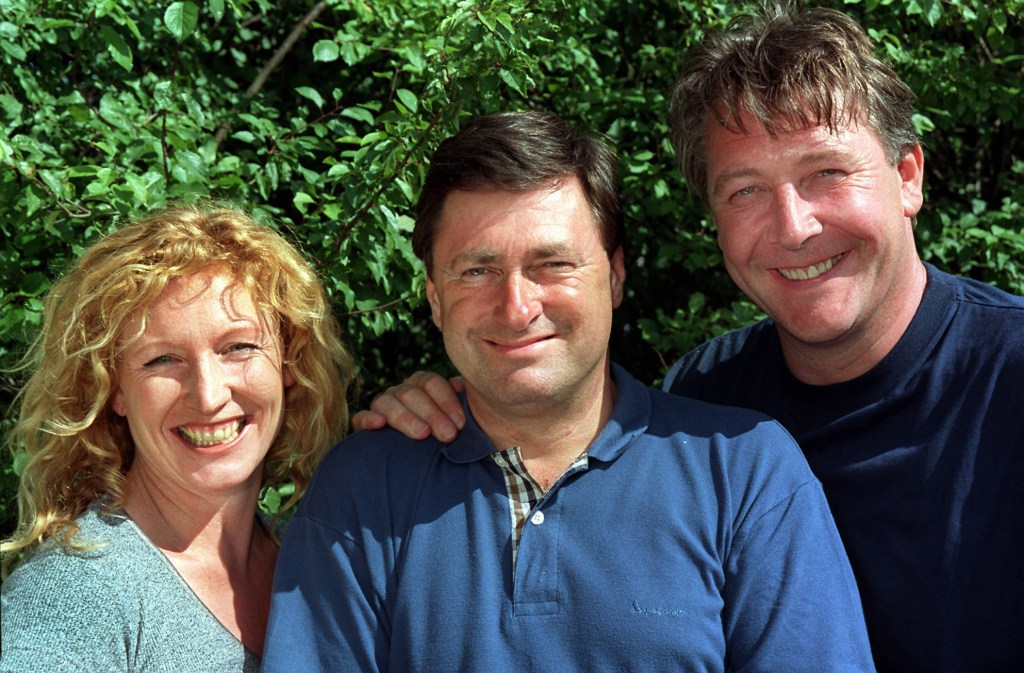 TELEVISION PROGRAMME 'GROUND FORCE'... Picture Shows presenters: Charlie Dimmock, Alan Titchmarsh & Tommy Walsh