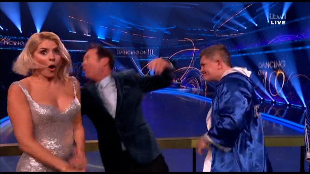  Ricky Hatton punching Stephen Mulhern on Dancing On Ice
