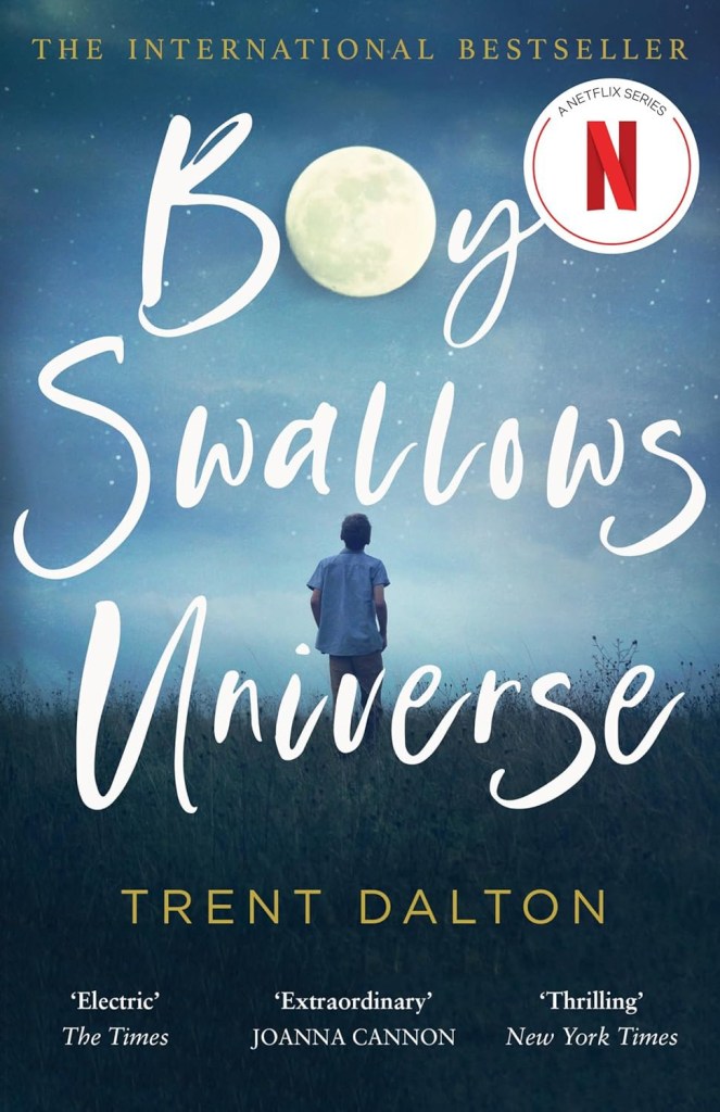 Boy Swallows Universe book cover. 