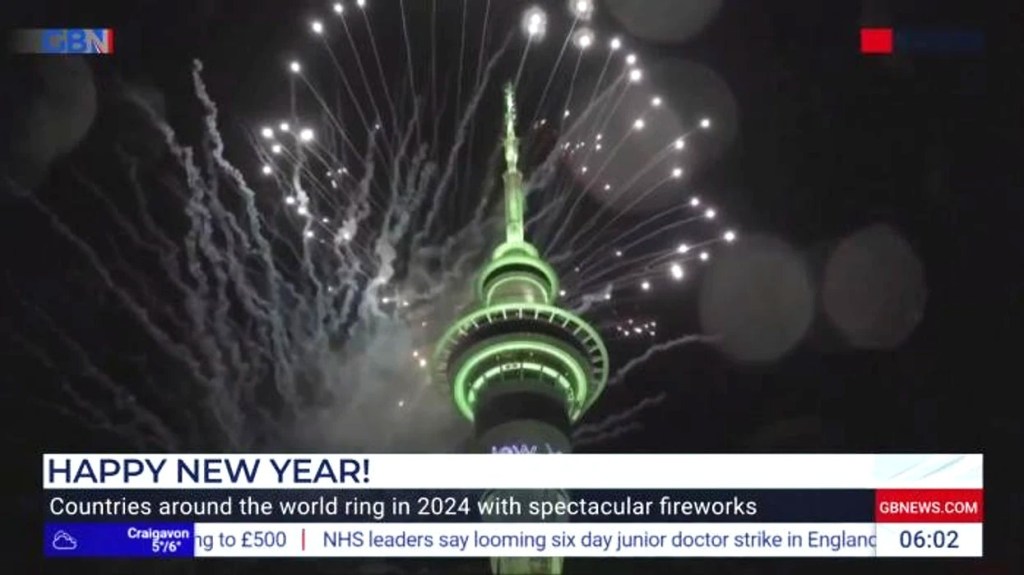 GB News' New Year's Eve coverage.