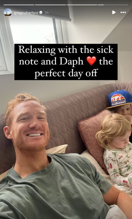 DANCING On Ice star Greg Rutherford has revealed his son was rushed to hospital