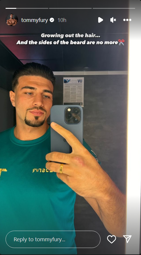 Tommy Fury's new facial hair