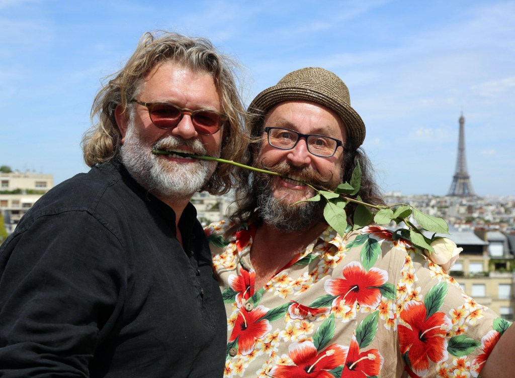Television Programme: The Hairy Bikers Chicken and Egg with Si King and Dave Myers. - (C) BBC - Photographer: Chloe Juyon