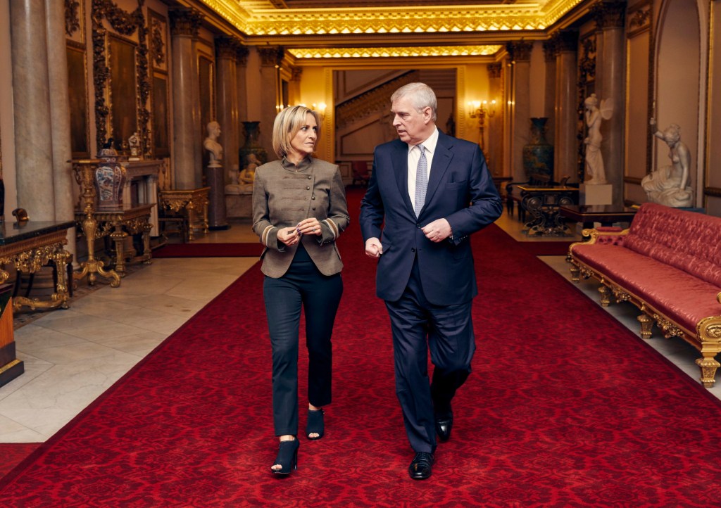 Duke of York , speaking for the first time about his links to Jeffrey Epstein in an interview with BBC Newsnight's Emily Maitlis. / PLEASE CREDIT MARK HARRISON