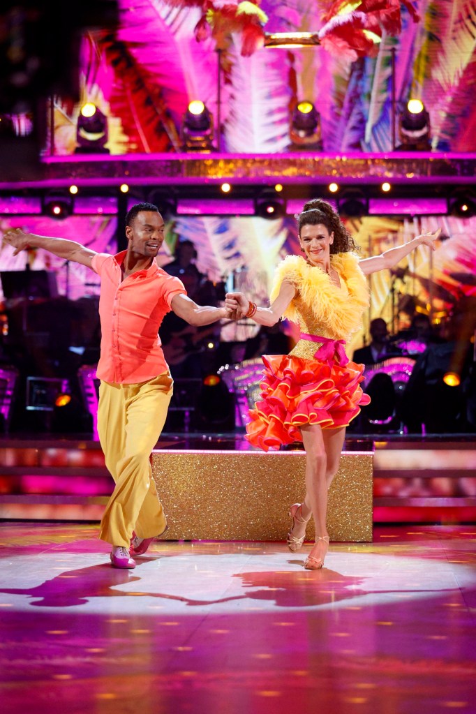 Annabel Croft and Johannes Radebe on Strictly Come Dancing. 