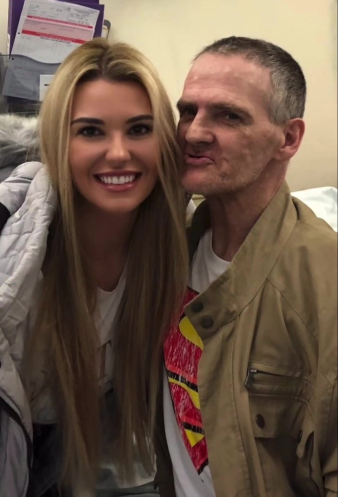 Christine McGuinness and her father