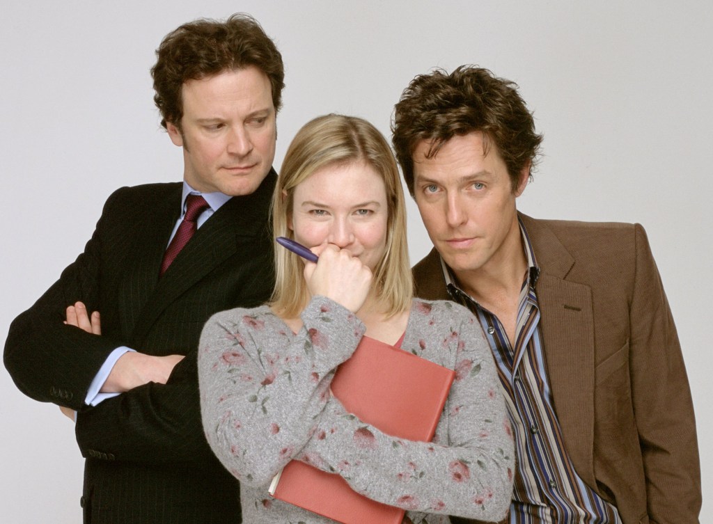 Colin Firth, Renee Zellweger and Hugh Grant in Bridget Jones - The Edge Of Reason.