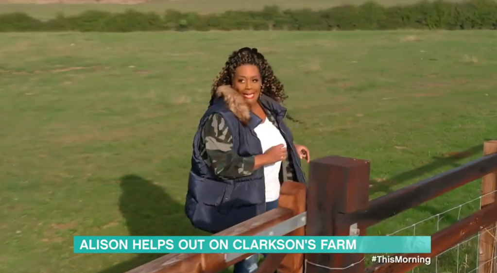 Alison Hammond at Clarkson's Farm 