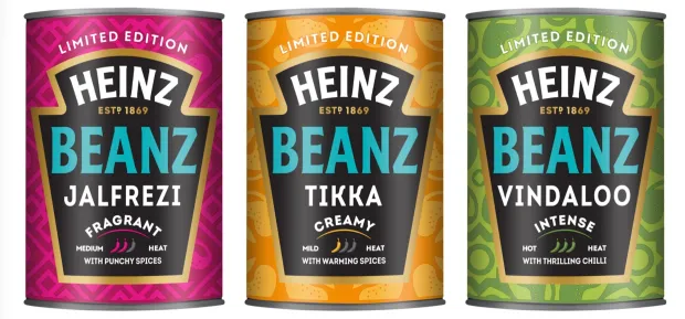 Heinz curry flavour beans