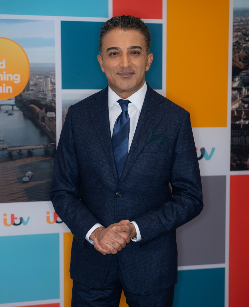 Editorial use only Mandatory Credit: Photo by Ken McKay/ITV/Shutterstock (14350364ai) Adil Ray 'Good Morning Britain' TV show, London, UK - 16 Feb 2024