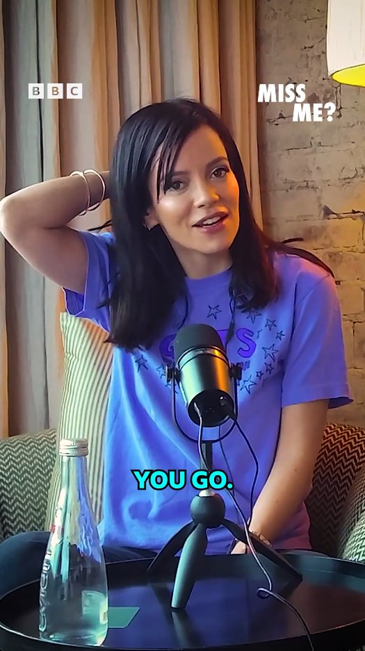 Lily Allen on her podcast